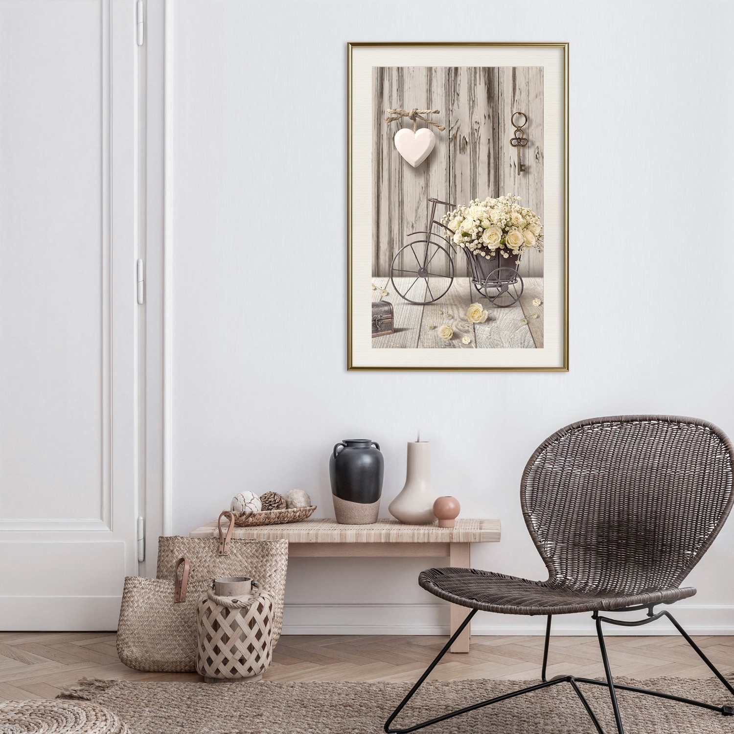 Affisch - Secret Bouquet [Poster] 20x30 Guld ram med passepartout, 20x30 cm