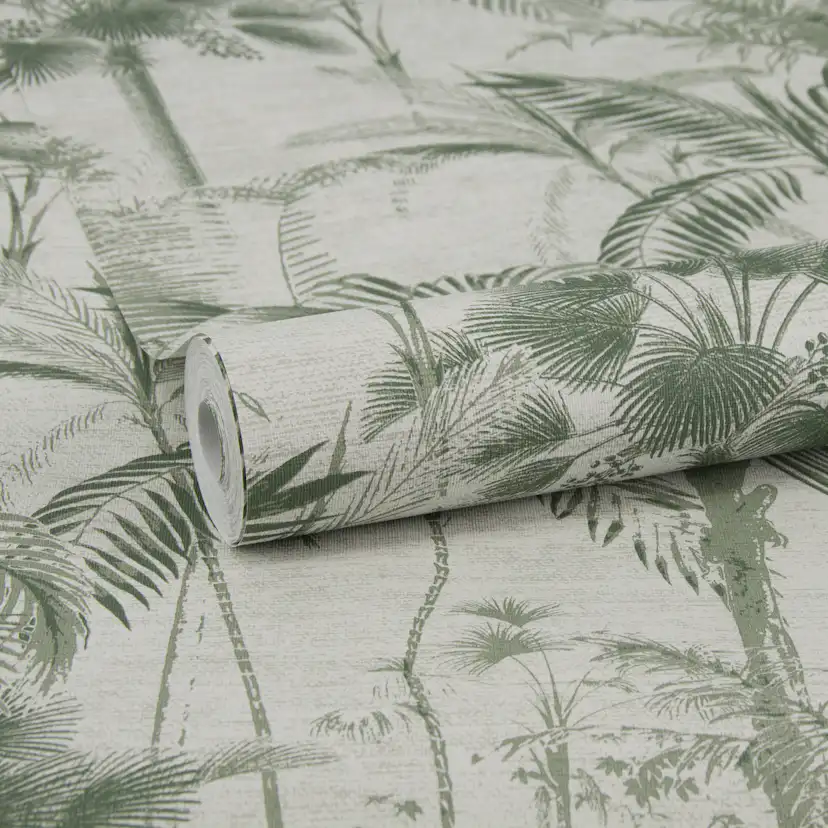 Tapet Sublime Jungle Texture Grön 121163