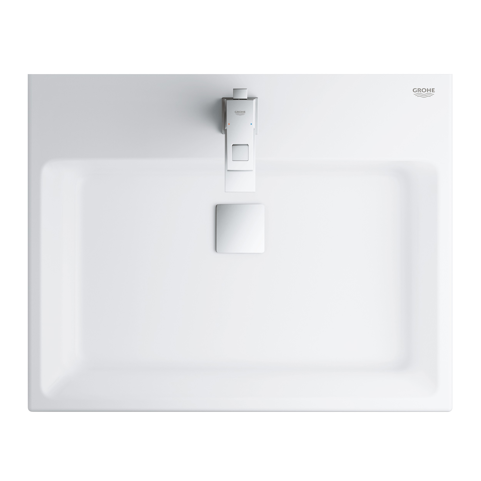 Tvättställ Grohe Cube Ceramic 39477 60 cm Bänktvättställ