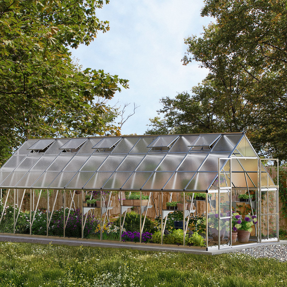 Växthus Canopia by Palram Balance 21,5 m² Silver