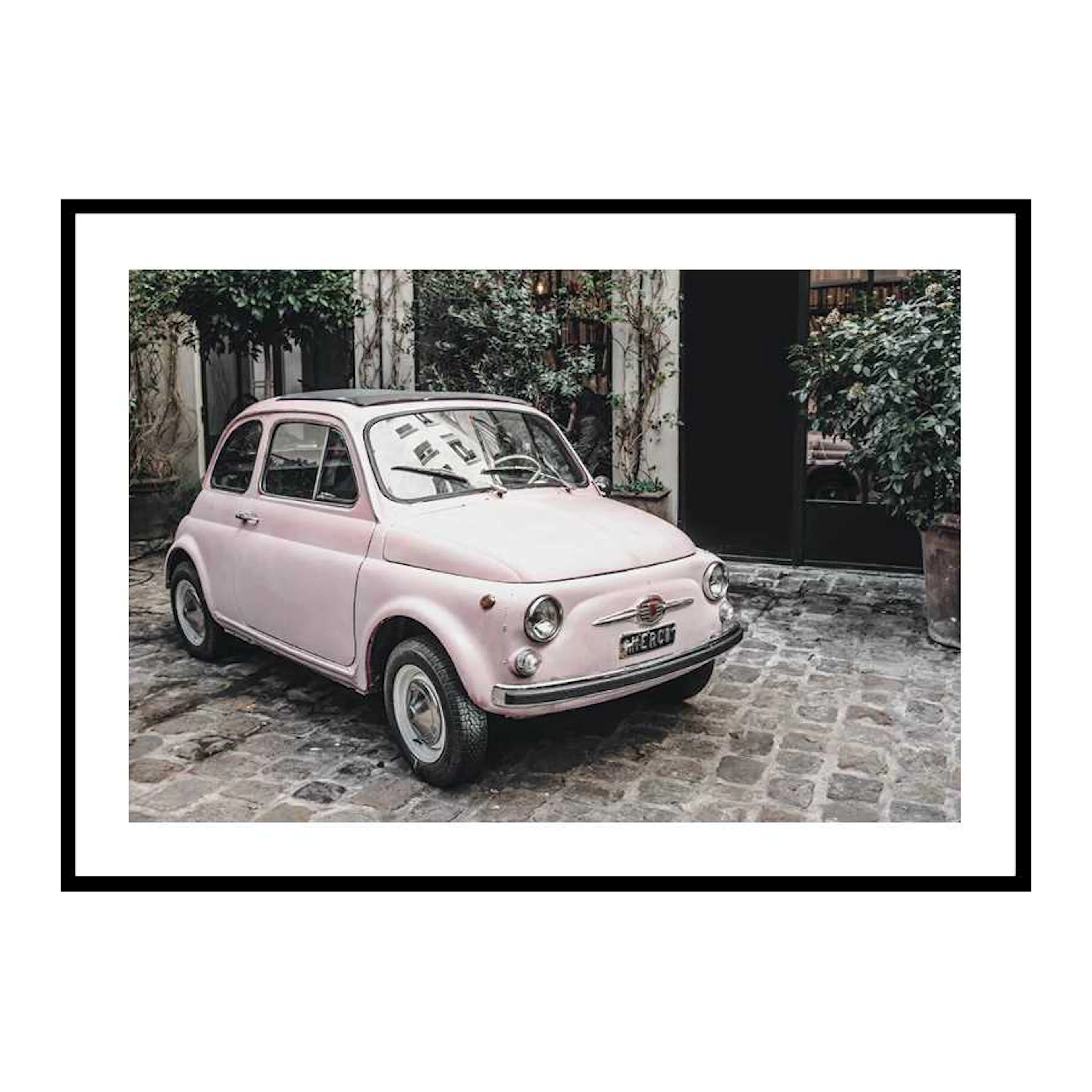 Pink Car 30x40 cm
