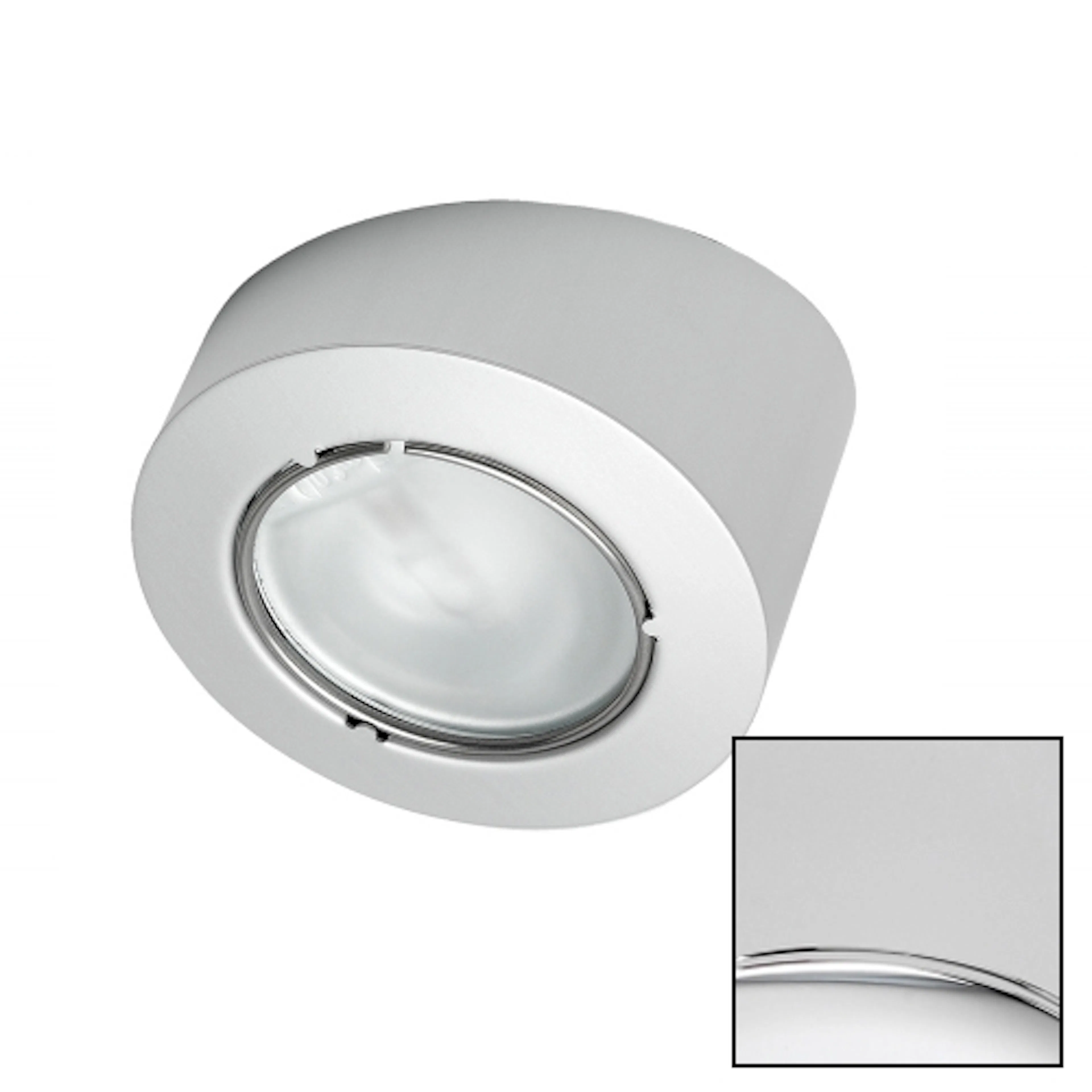 Bänkbelysning Beslag Design Saturno OB Krom