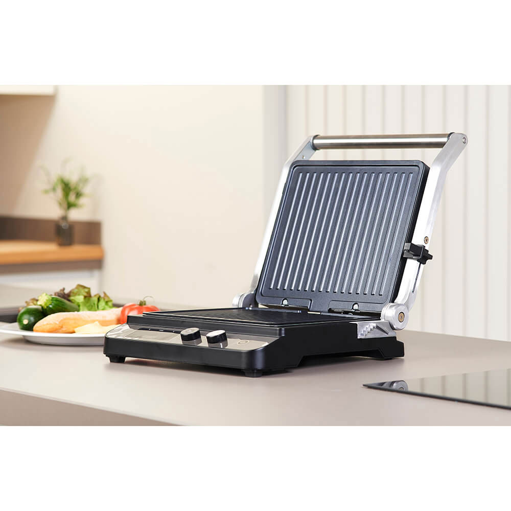 Bordsgrill BLACK+DECKER Temp Control Extra Plattor 2000W Borstat stål