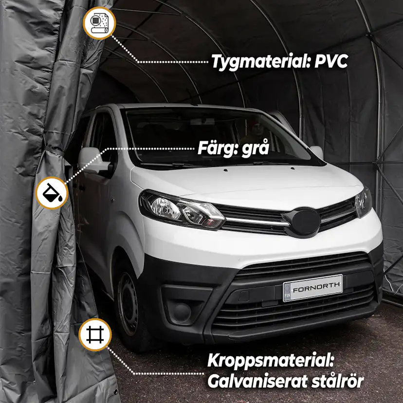 Garagetält Fornorth 4x8m