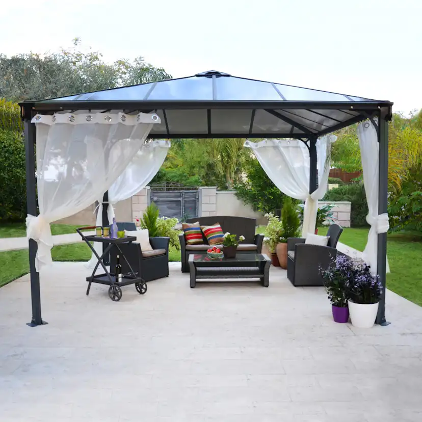 Pergola gop Palermo 3000 13 m² med Takventil