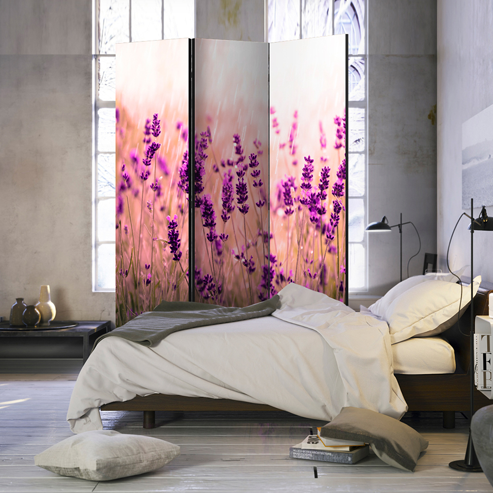 Rumsavdelare Skärmvägg Arkiio Lavender In The Rain 135x172 cm