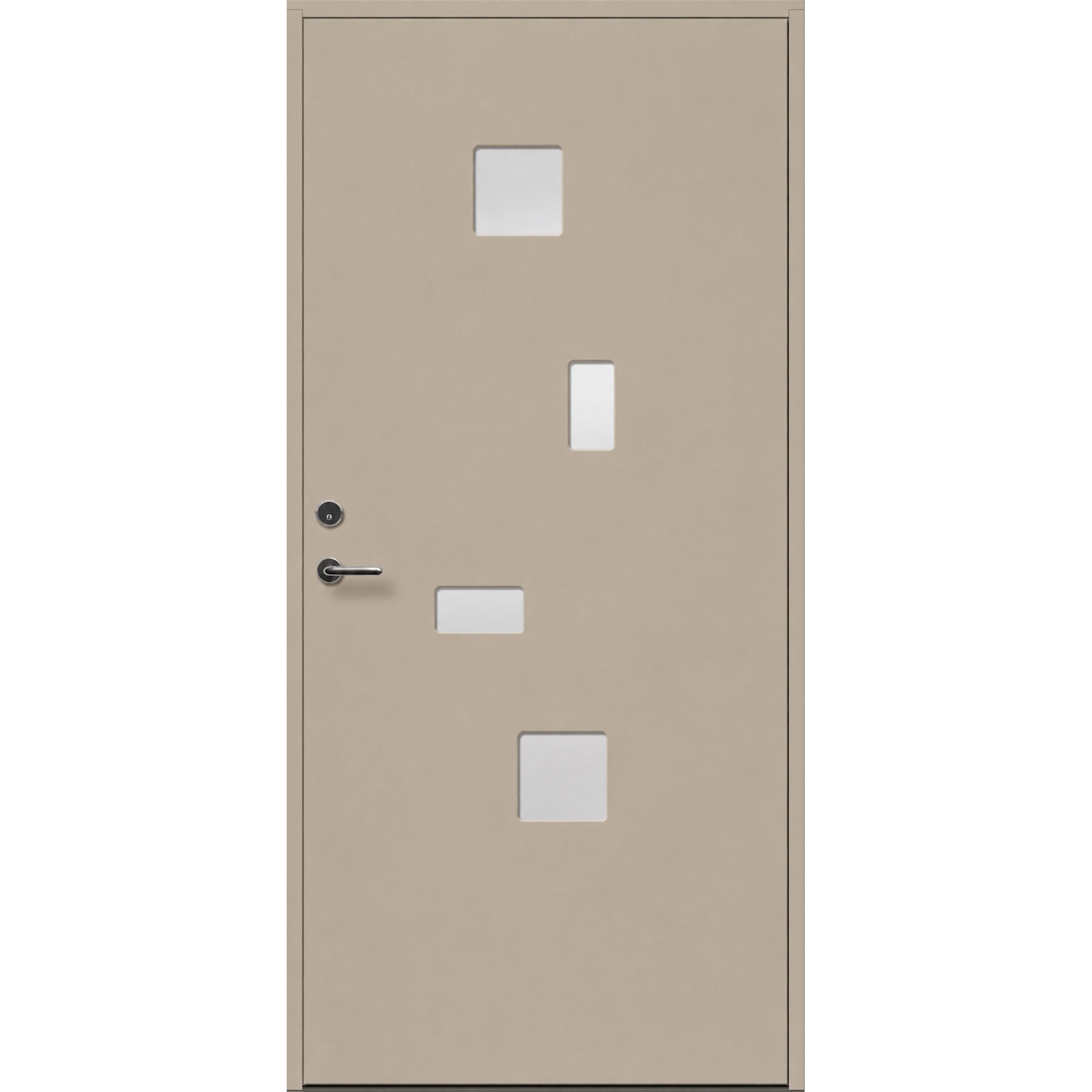 Ytterdörr Skandinaviska Dörrar Funkis Leksand: 9x20, S-3005-Y20R, Beige