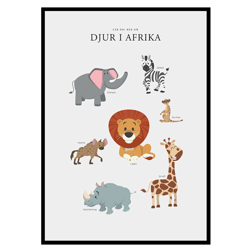 Poster Gallerix Djur I Afrika