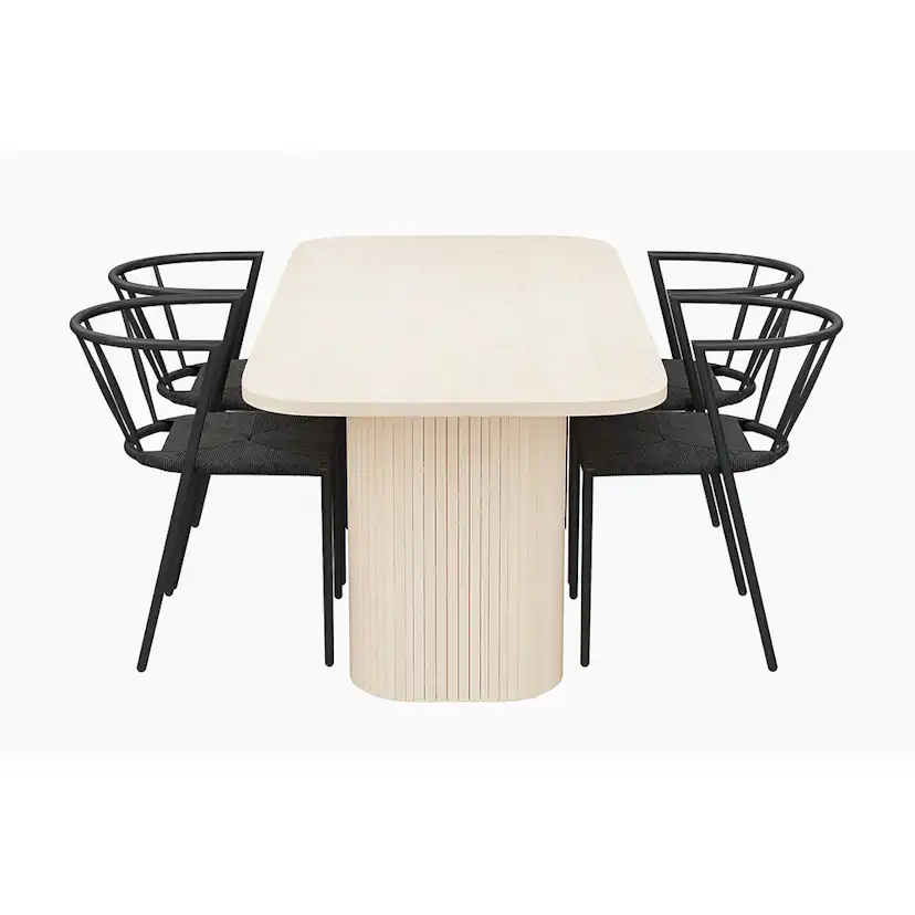 Matgrupp In Living Kopparbo med 4 st Winston stolar