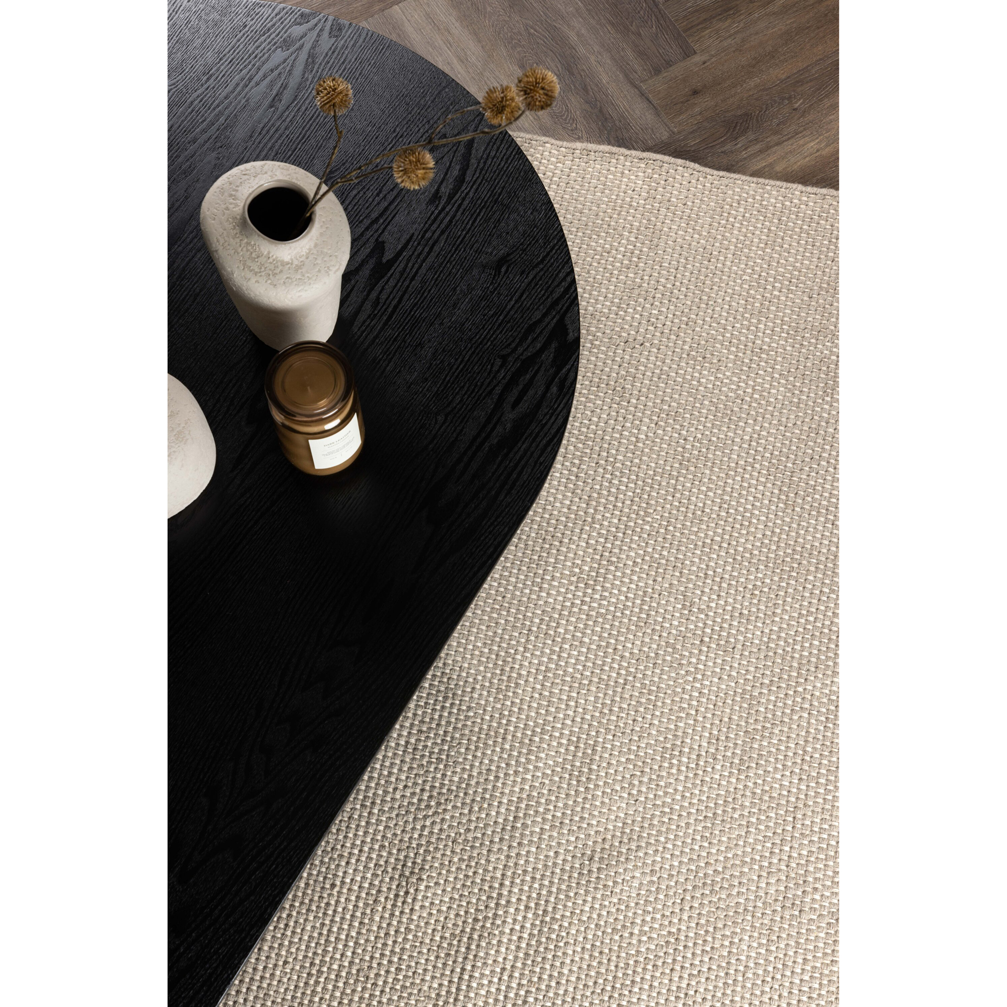 Vilma Wool & Cotton - 230*160-Rectangular-Beige 160x230 cm, Beige