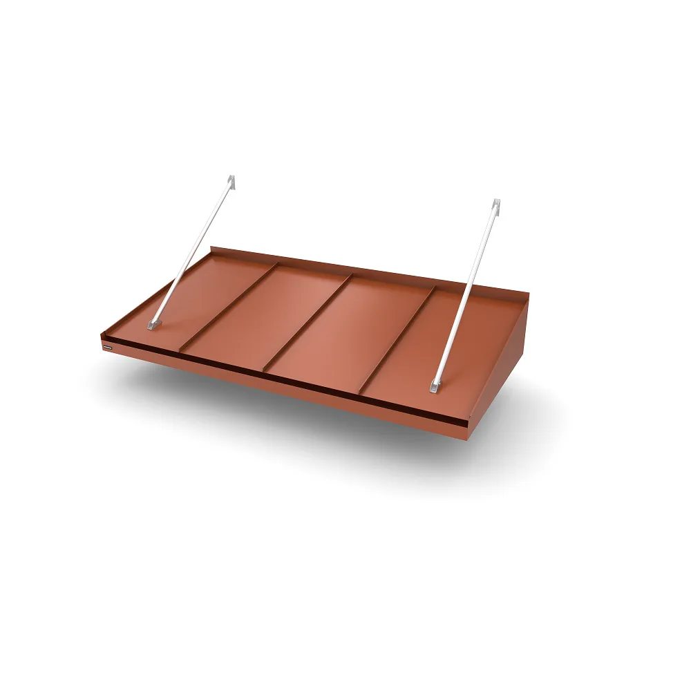 Modern Classic B=2000 D=1155 Maroon (RAL:8004) 2000 mm Brunröd 2 Silver COB Led-Lampor, Djup: 1155 mm