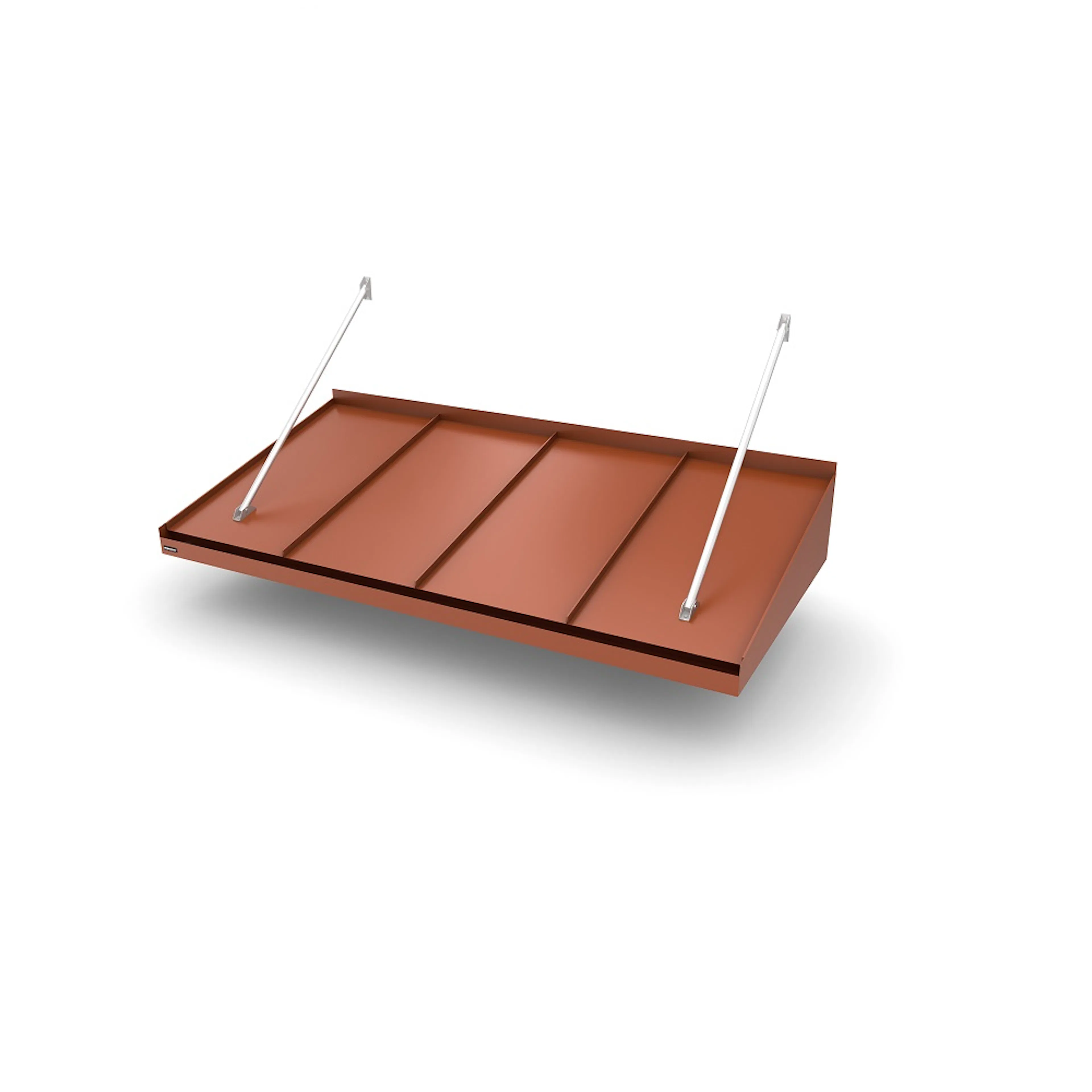 Modern Classic B=2000 D=1155 Maroon (RAL:8004) 2000 mm Brunröd 2 Silver COB Led-Lampor, Djup: 1155 mm