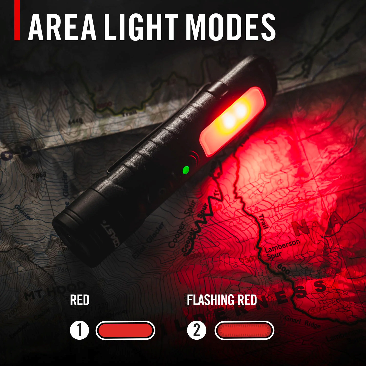 Uppladdningsbar COAST KL35R hög CRI Tvåfärgad Penlampa 600 Lumen