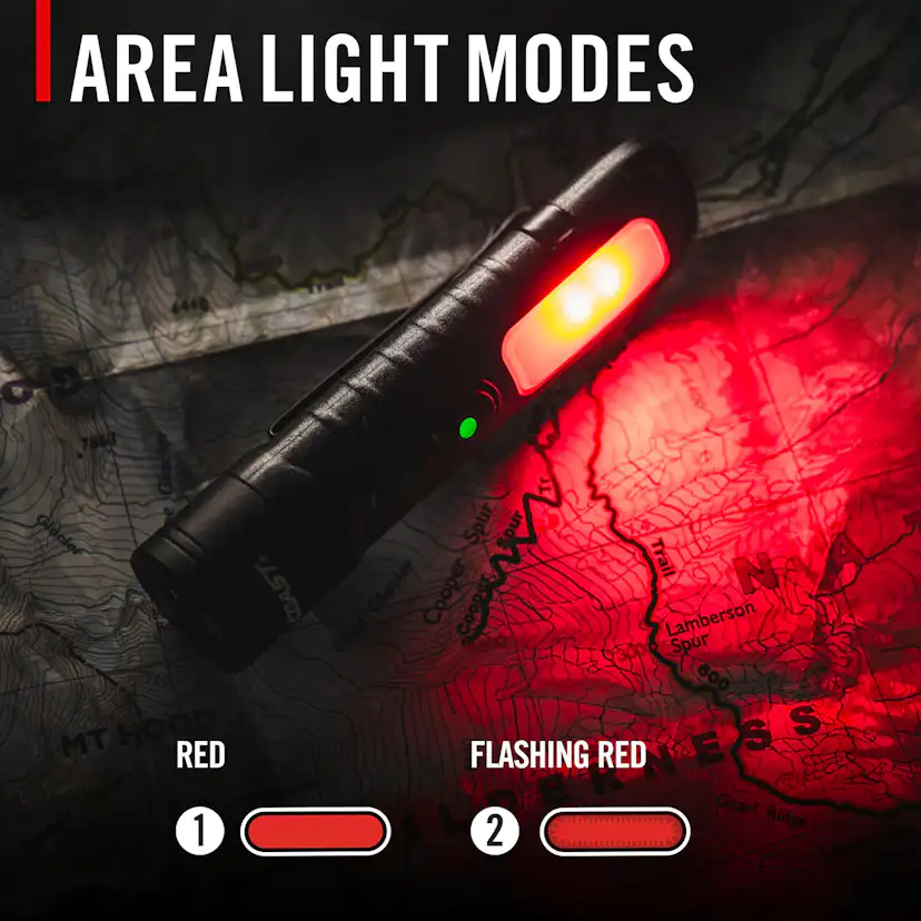 Uppladdningsbar COAST KL35R hög CRI Tvåfärgad Penlampa 600 Lumen