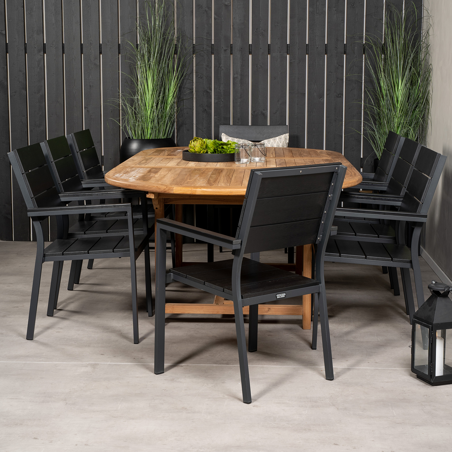 Matgrupp Venture Home Kenya 180-240x120 Teak med 8 Levels Karmstolar
