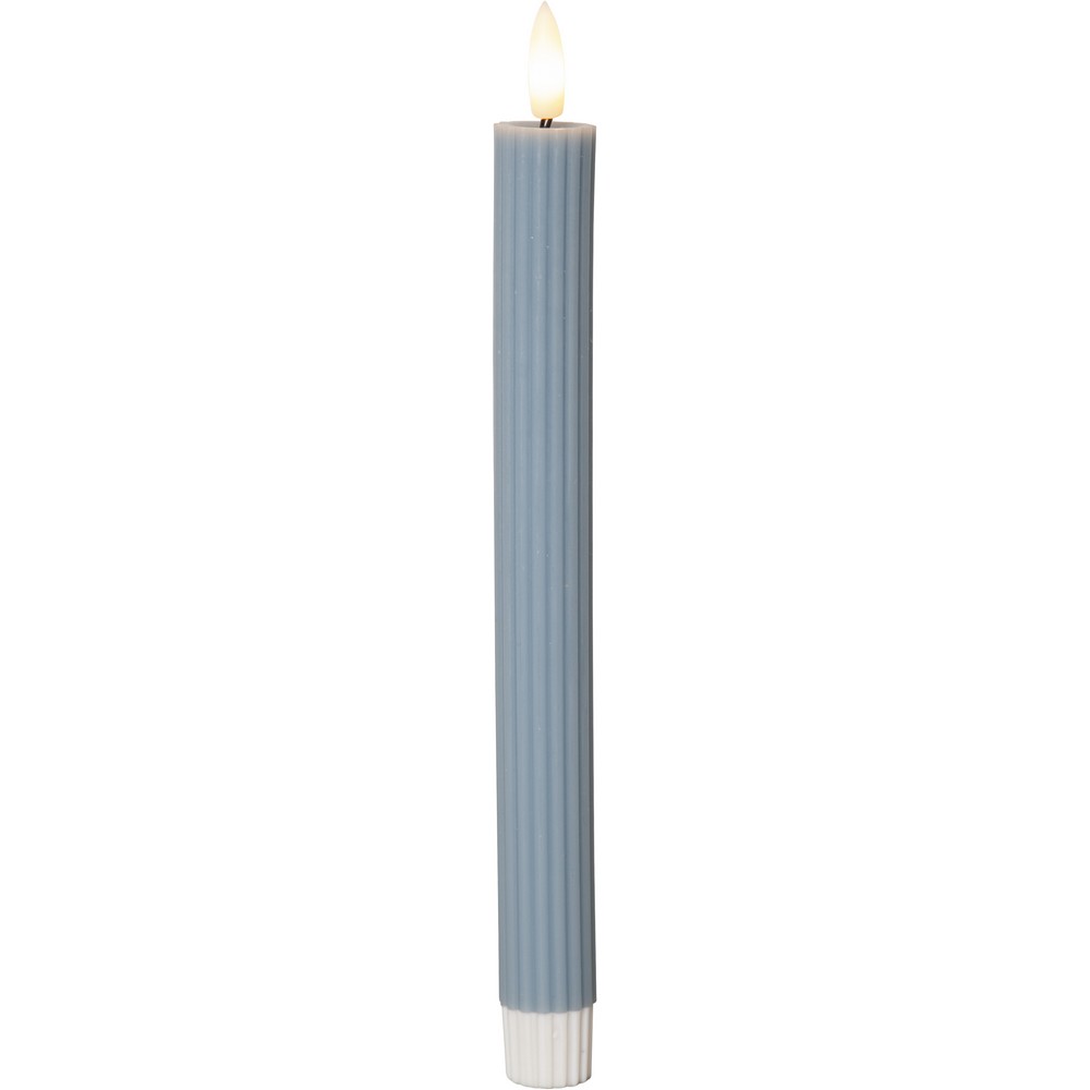 LEDAntikljus2p Flamme Stripe Blå