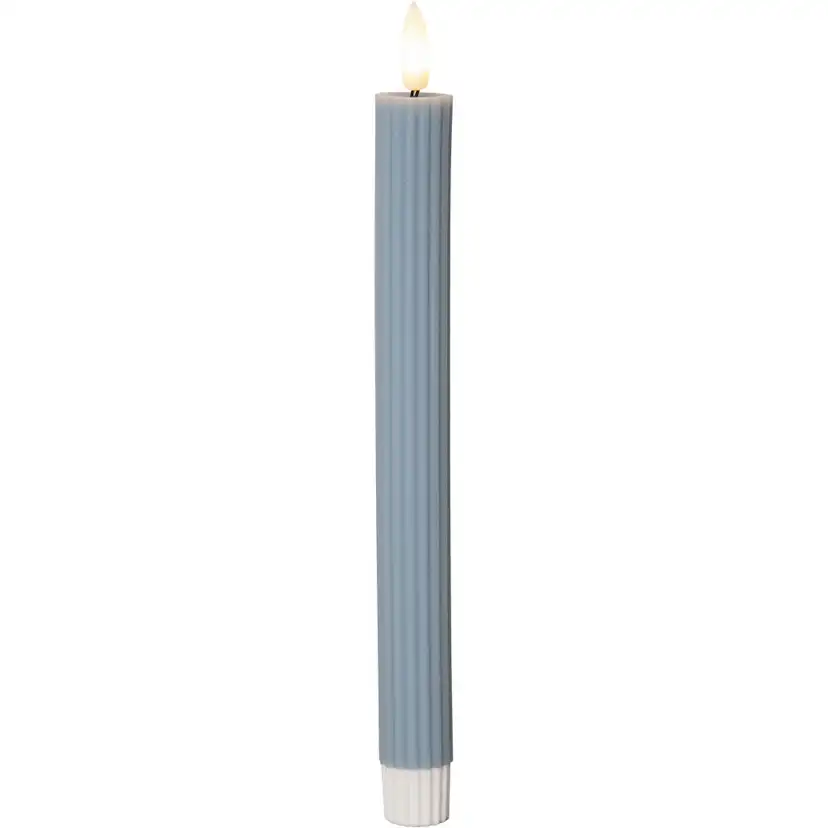 LEDAntikljus2p Flamme Stripe Blå