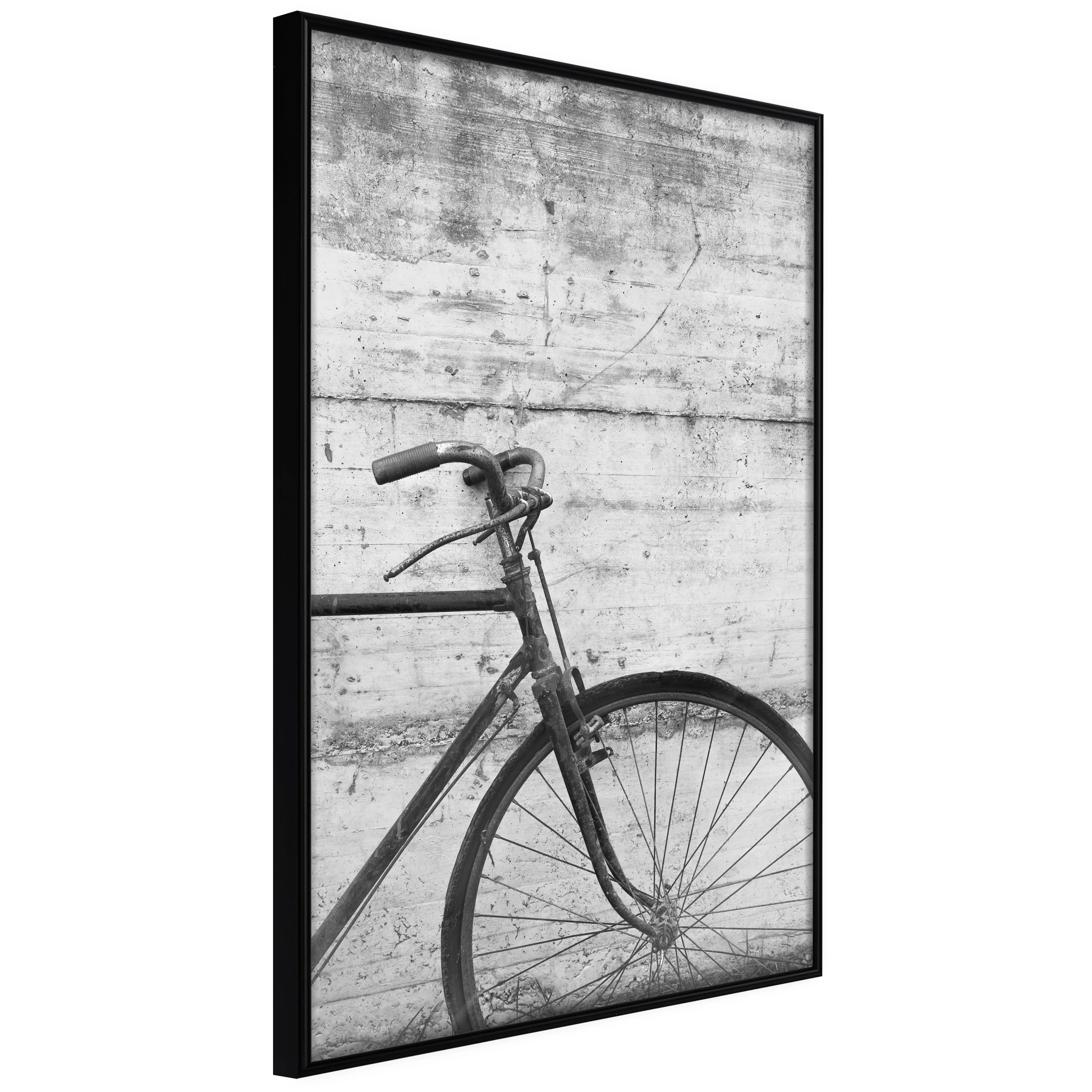 Affisch - Bicycle And Concrete [Poster] 20x30 Svart ram, 20x30 cm