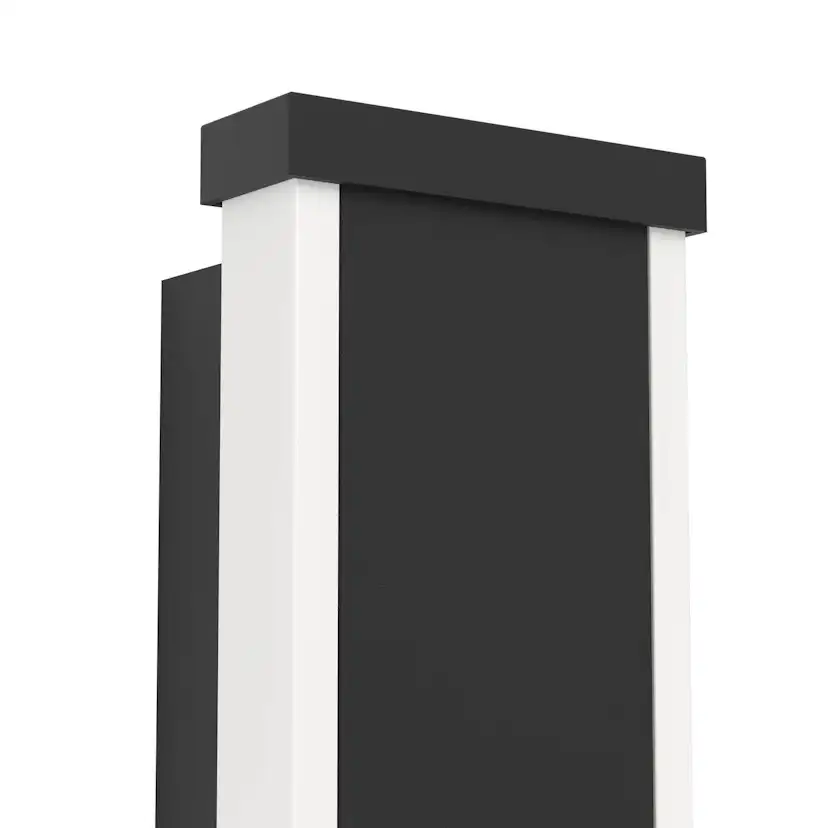 AL-LED-WL/2 L-380 SCHWARZ/WS 'NEVIANO' 380 mm