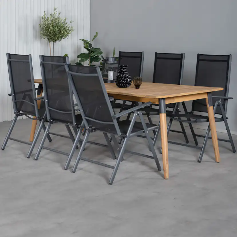 Matgrupp Venture Home Julle med 6 Bend Matstolar