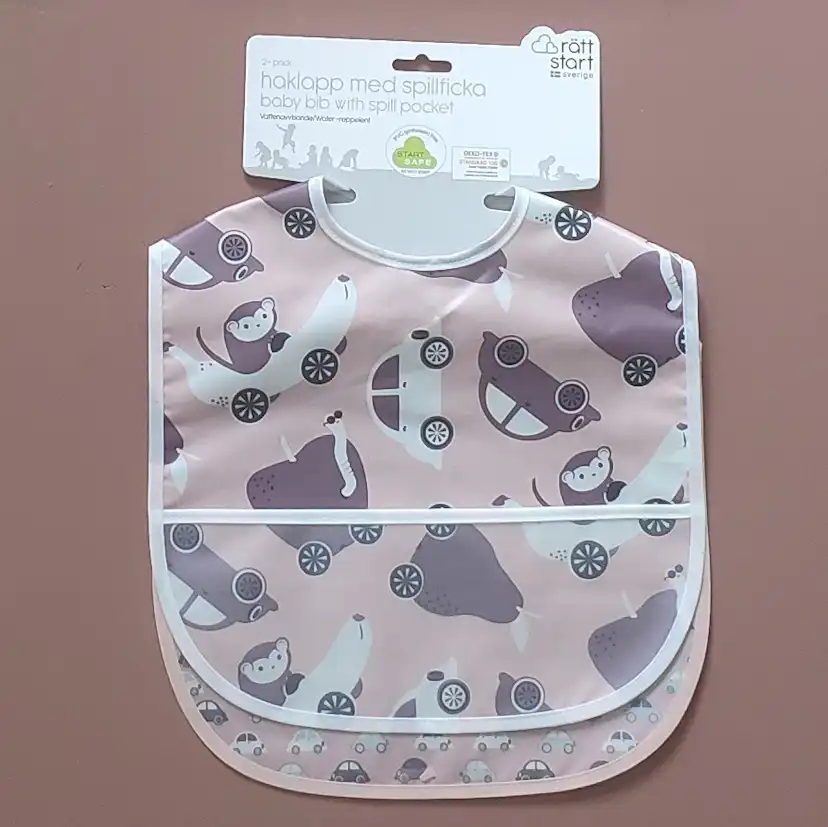 Haklapp Rätt Start 2-pack Bilar Lila/blå