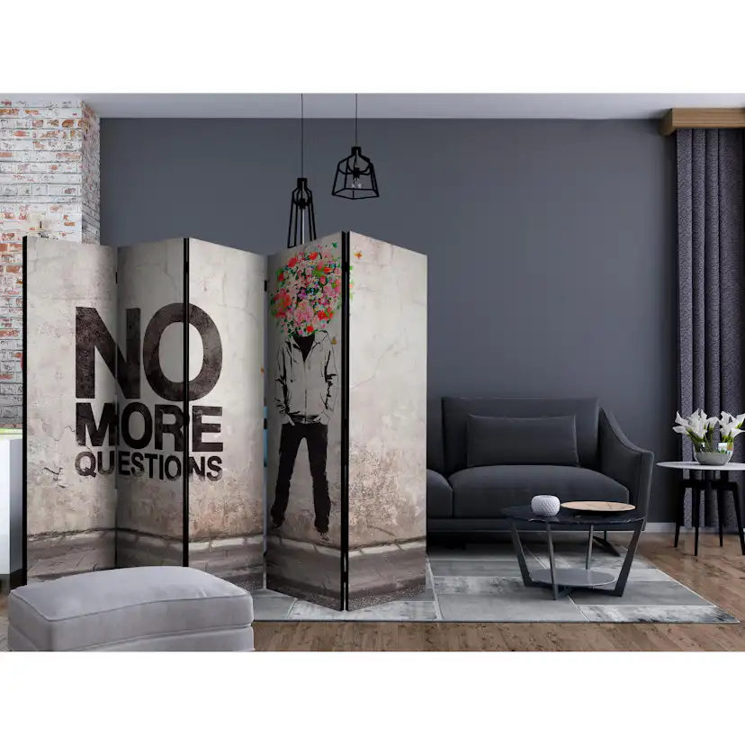 Rumsavdelare Skärmvägg Arkiio No More Questions II 225x172 cm