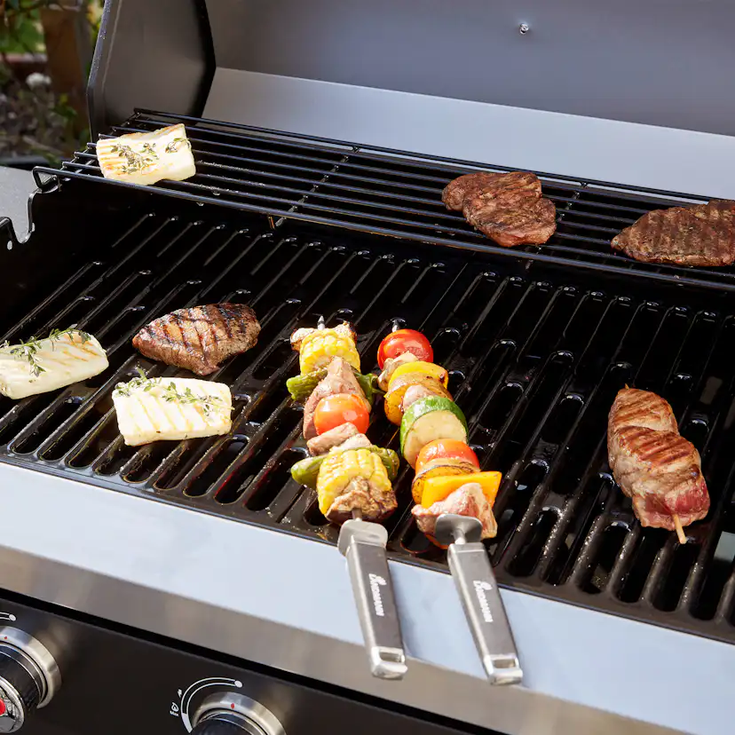 Gasolgrill Landmann Rexon PTS 3.0 Black Rostfritt Stål med 3 Brännare