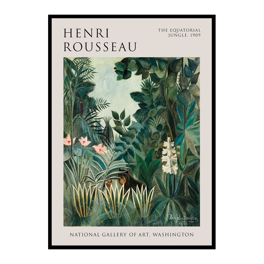 Poster Gallerix The Equatorial Jungle By Henri Rousseau