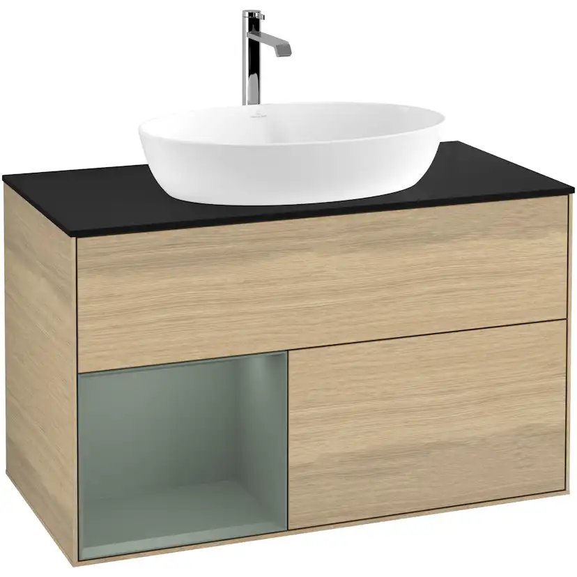 Tvättställsskåp Villeroy & Boch Finion med 2 Lådor Hylla och Bänkskiva för Fristående Tvättställ från Artis & Collaro
