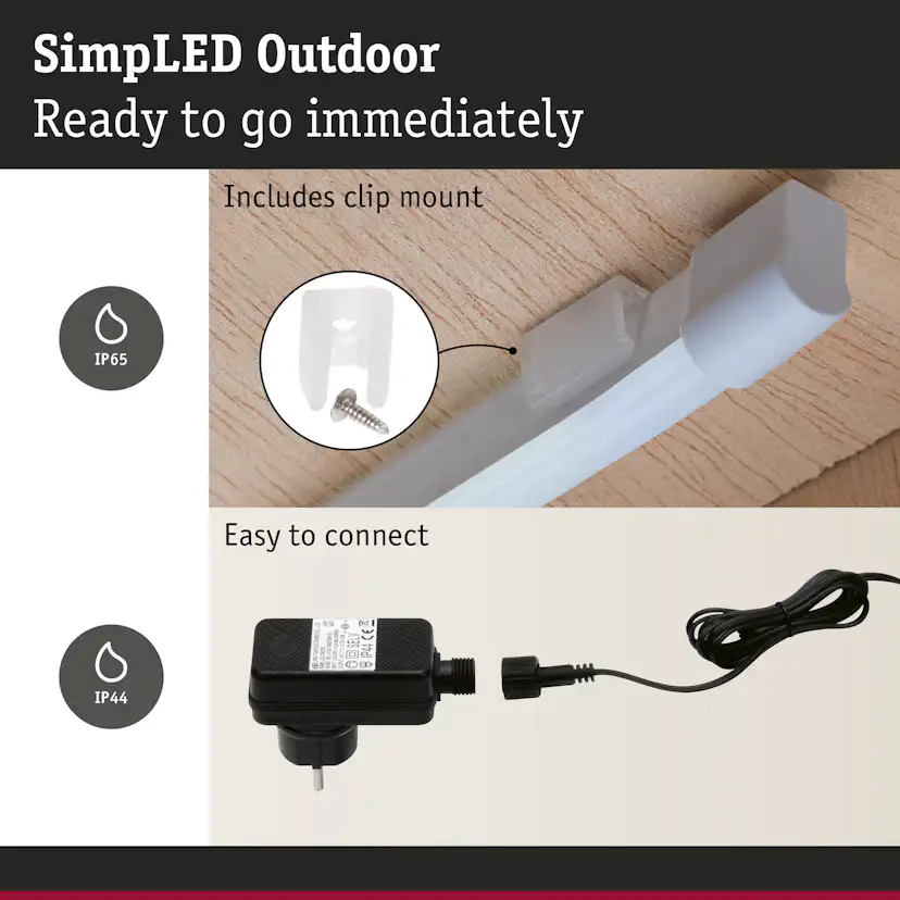 LED-strip Paulmann SimpLED Belagd Outdoor Komplett set IP65