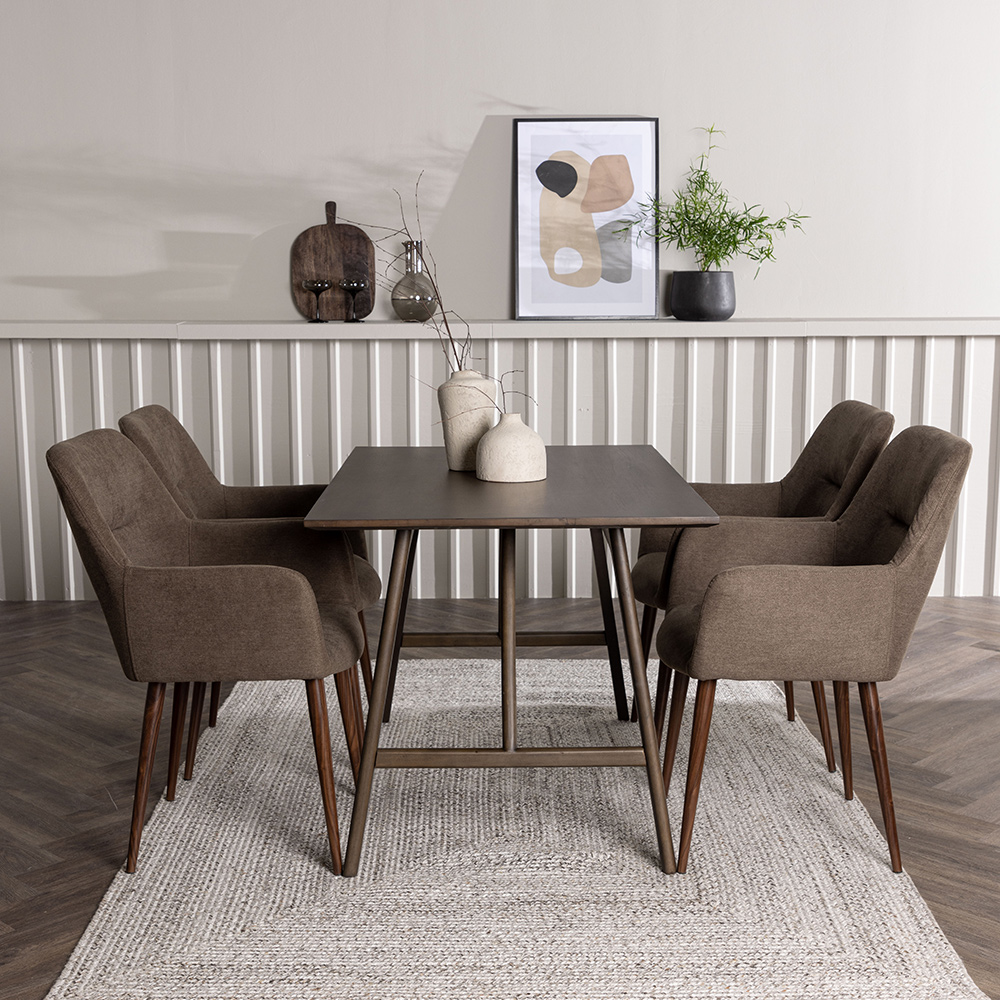 Matgrupp Venture Home Kaseidon med 4 st Tomorrow stolar