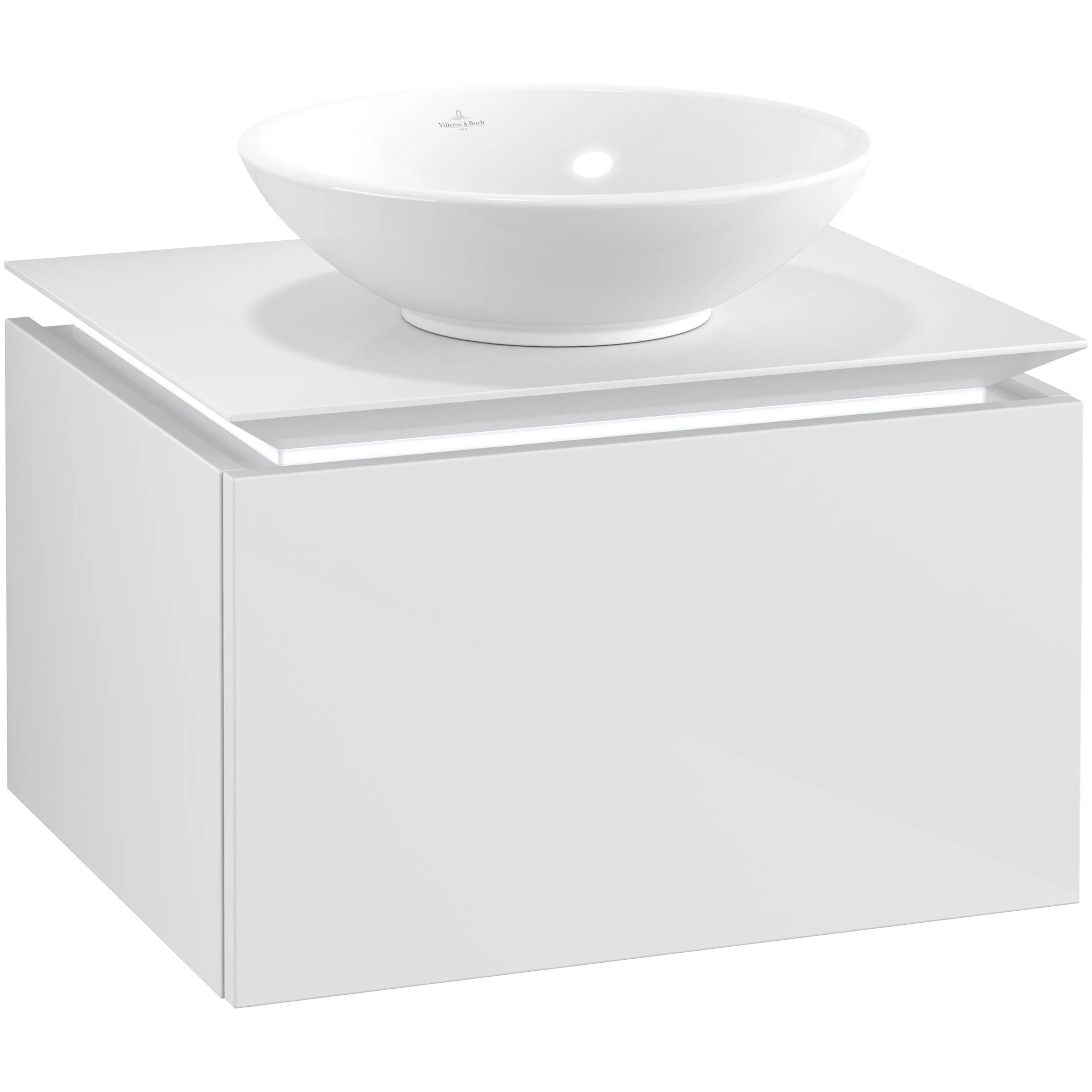 Tvättställsskåp Villeroy & Boch Legato Kompakt 600 med 1 Låda för Ytmonterat Tvättställ