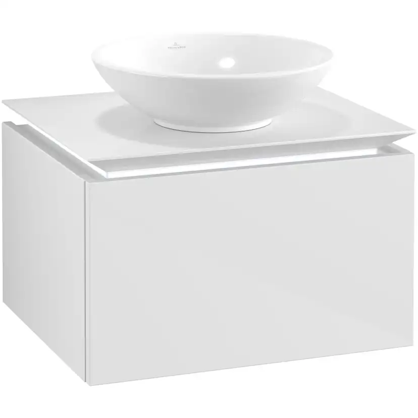 Tvättställsskåp Villeroy & Boch Legato Kompakt 600 med 1 Låda för Ytmonterat Tvättställ