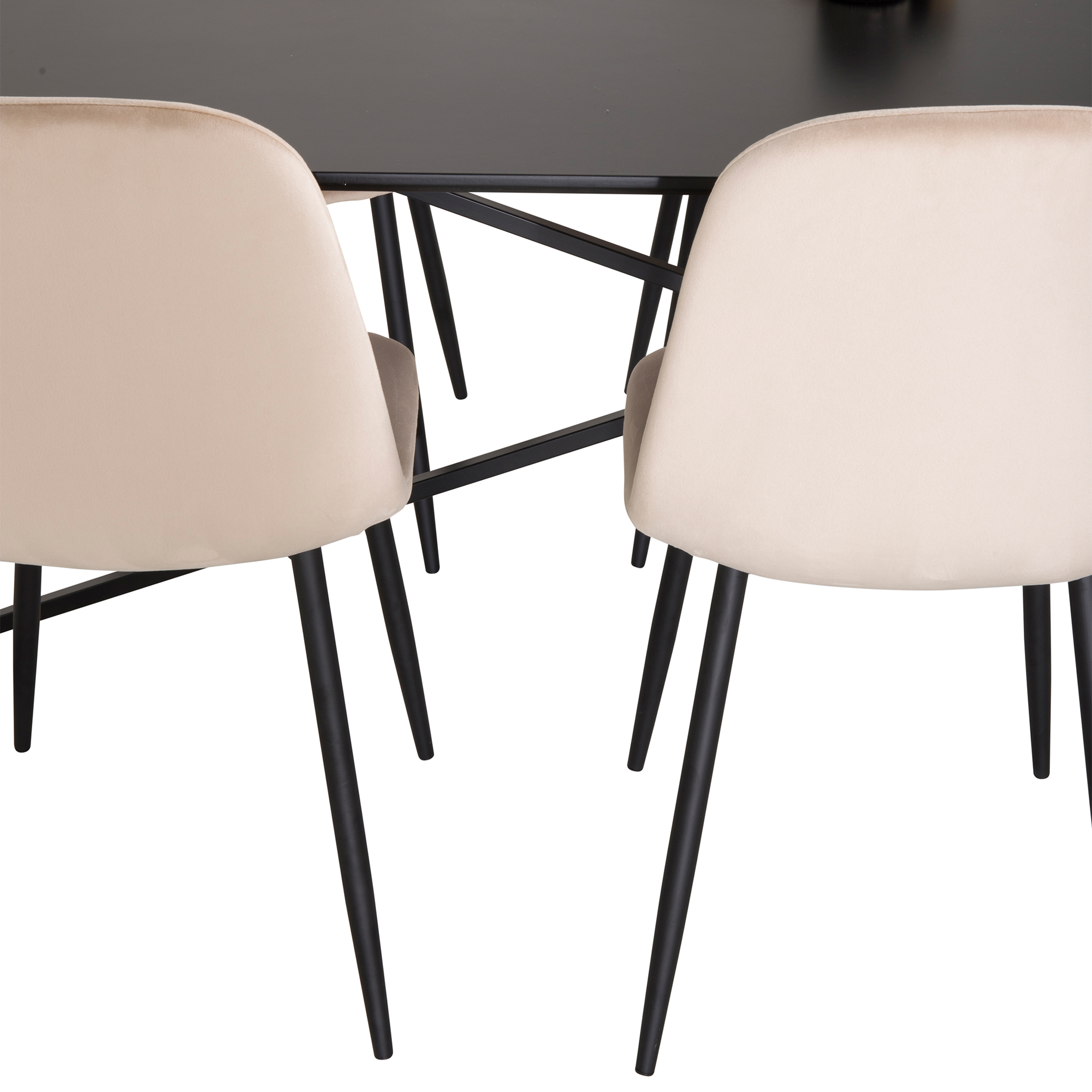 Matgrupp Venture Home Palaba med 6 Pobbie Stolar Sammet