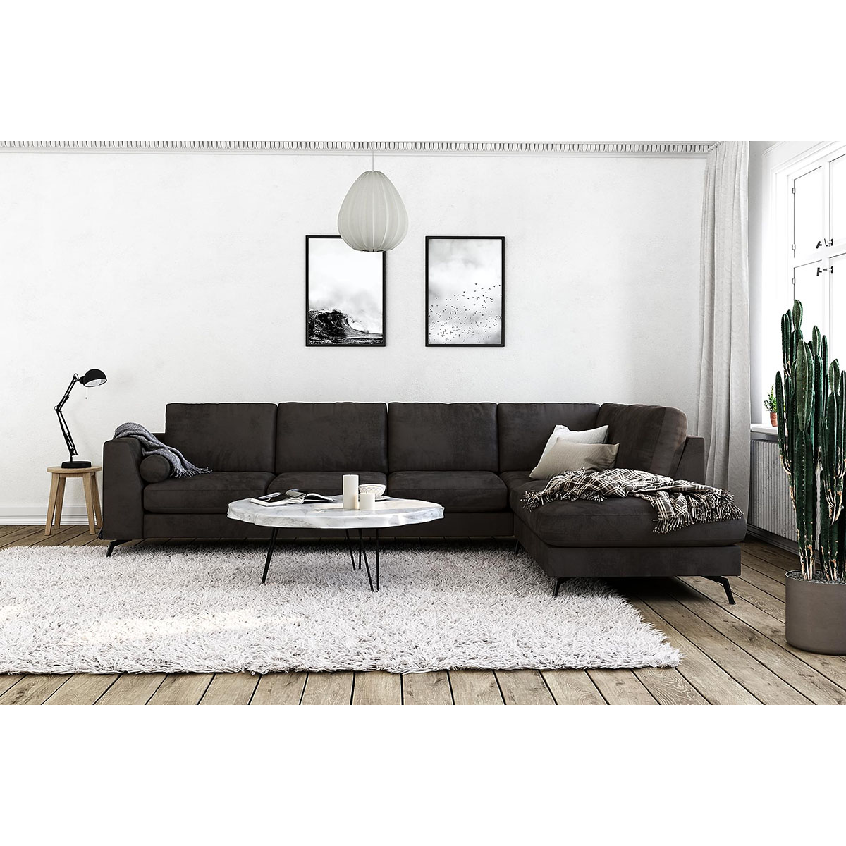 Divansoffa Scandinavian Choice Ocean Lyx Sammet