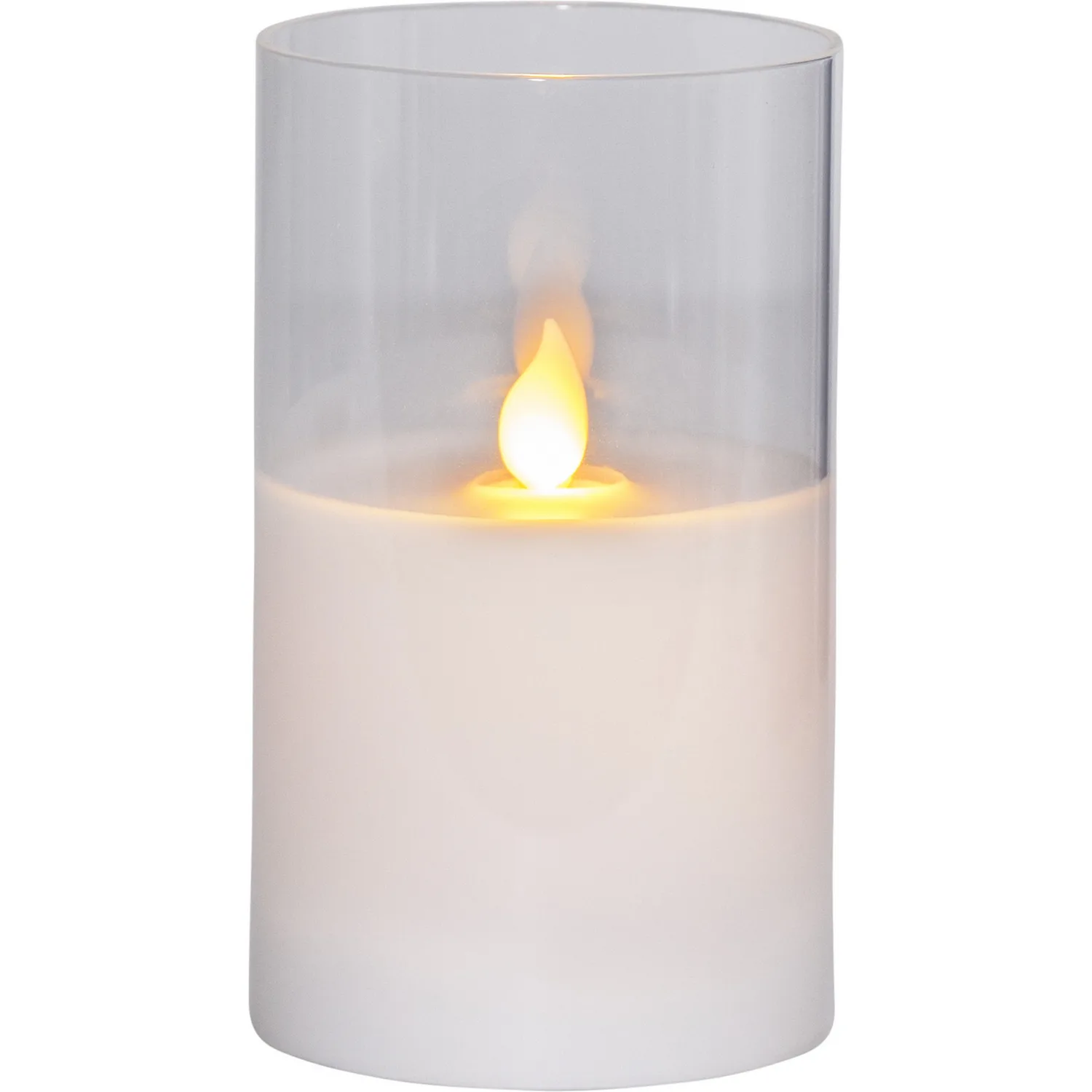 LEDBlockljusM-Twinkle Vit, 12,5 cm