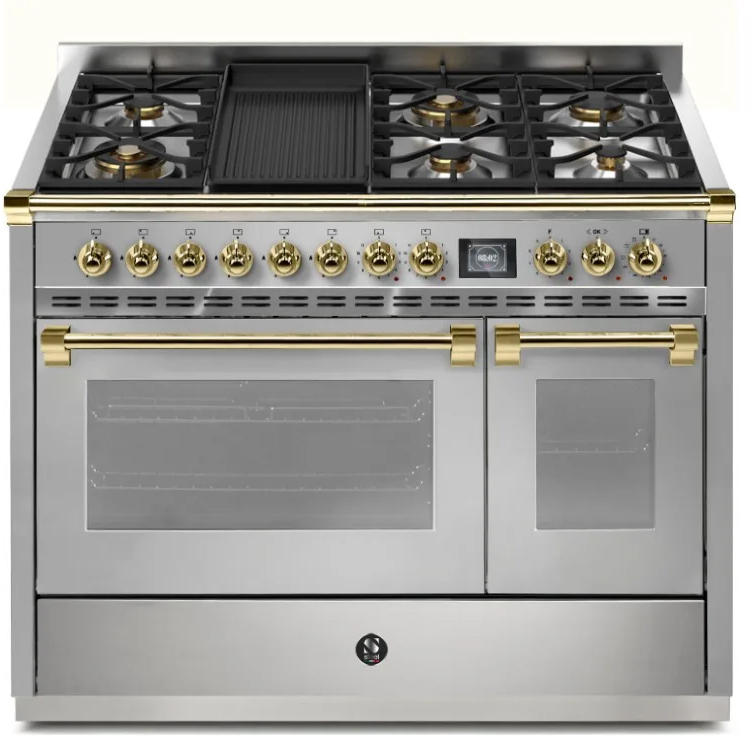 Gasolspis Steel Ascot Combi - Steam 120 cm Rostfri med Två Ugnar