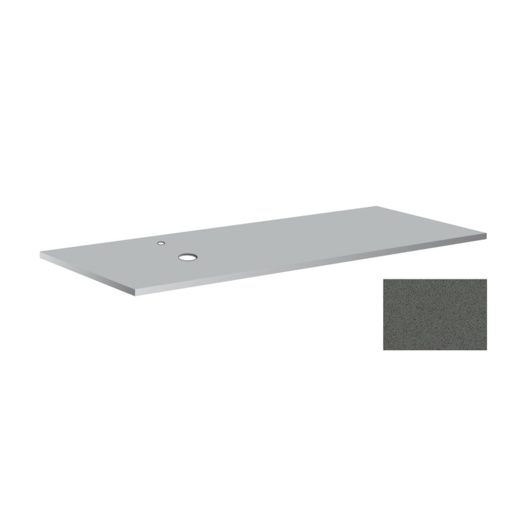 BÄNKSKIVA 1210X462 V HÅL CEMENTO BxD: 1210x462, Cemento/Mörkgrå, Hål till Vänster