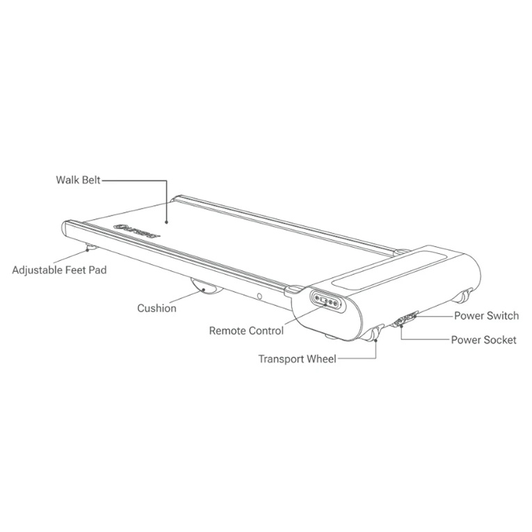 Löpband UREVO Spacewalk Lite