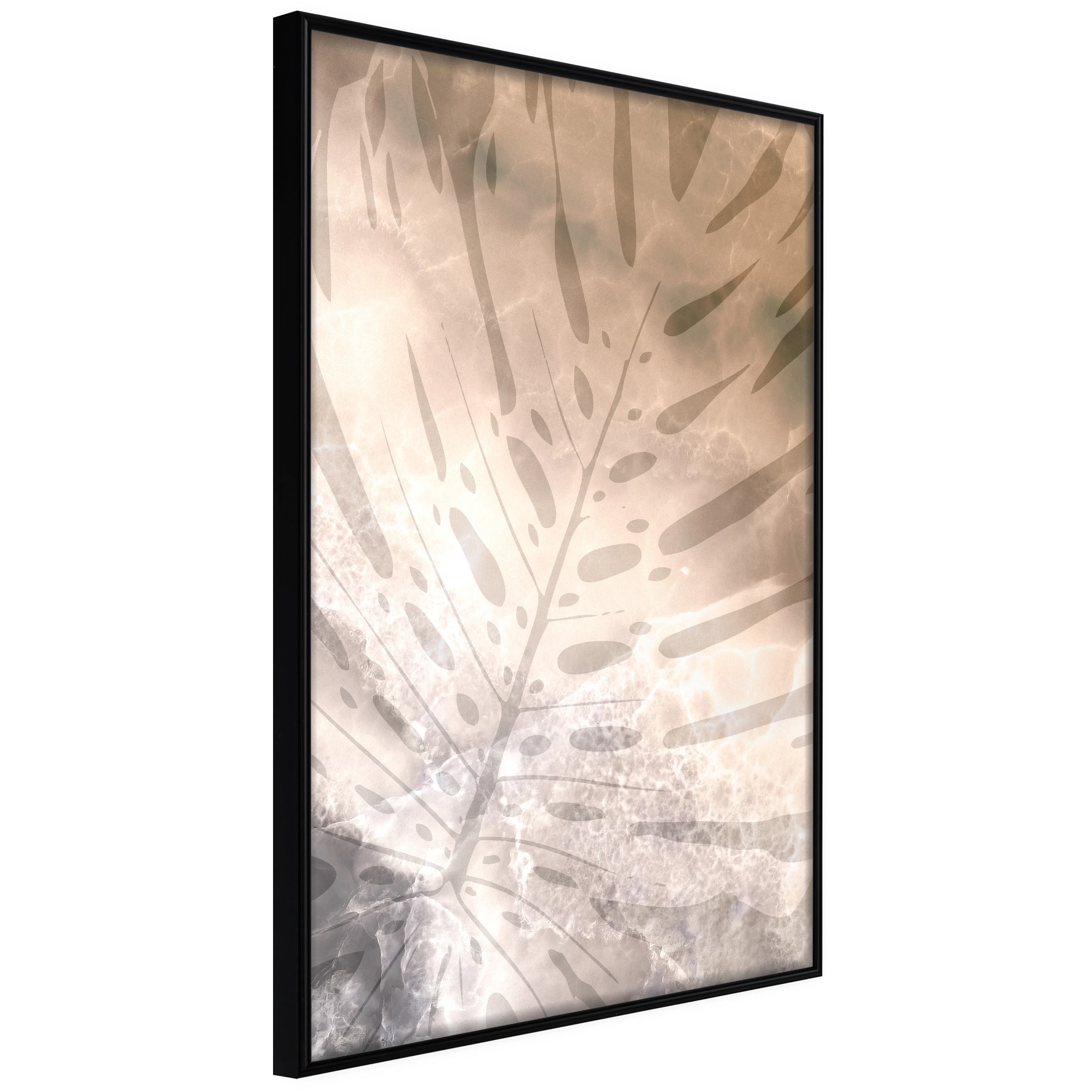 Affisch - Amber Monstera [Poster] 20x30 Svart ram, 20x30 cm