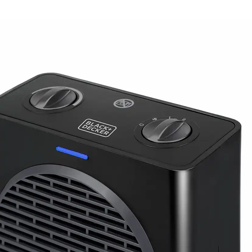 Värmefläkt Black+Decker Keramisk 1500W Svart