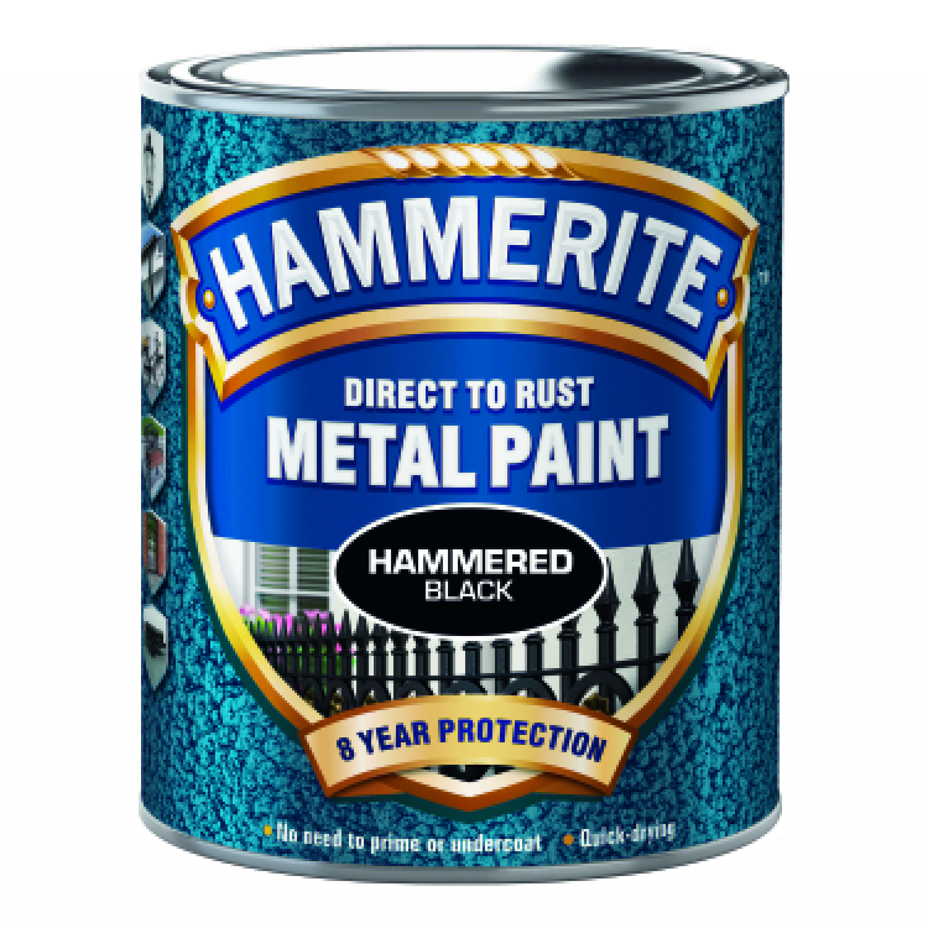 Rostskyddsfärg Hammerite Hammarlack Svart 2,5L