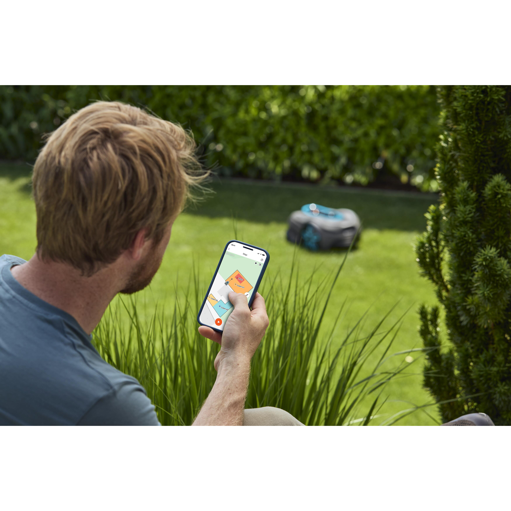 Robotgräsklippare Gardena Smart Sileno Sense 400 Utan Slinga