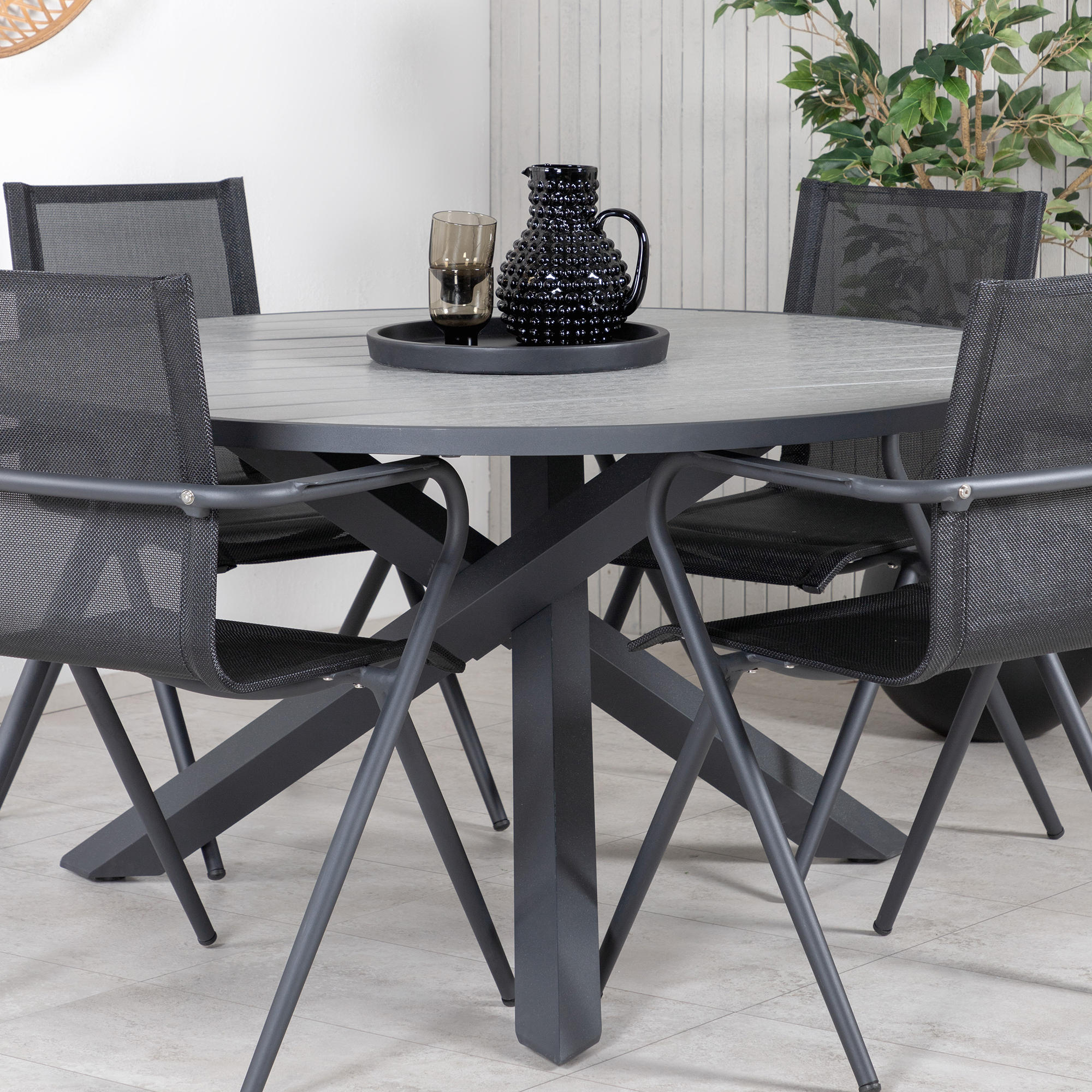 Matgrupp Venture Home Pincy med 4 Aspen Matstolar