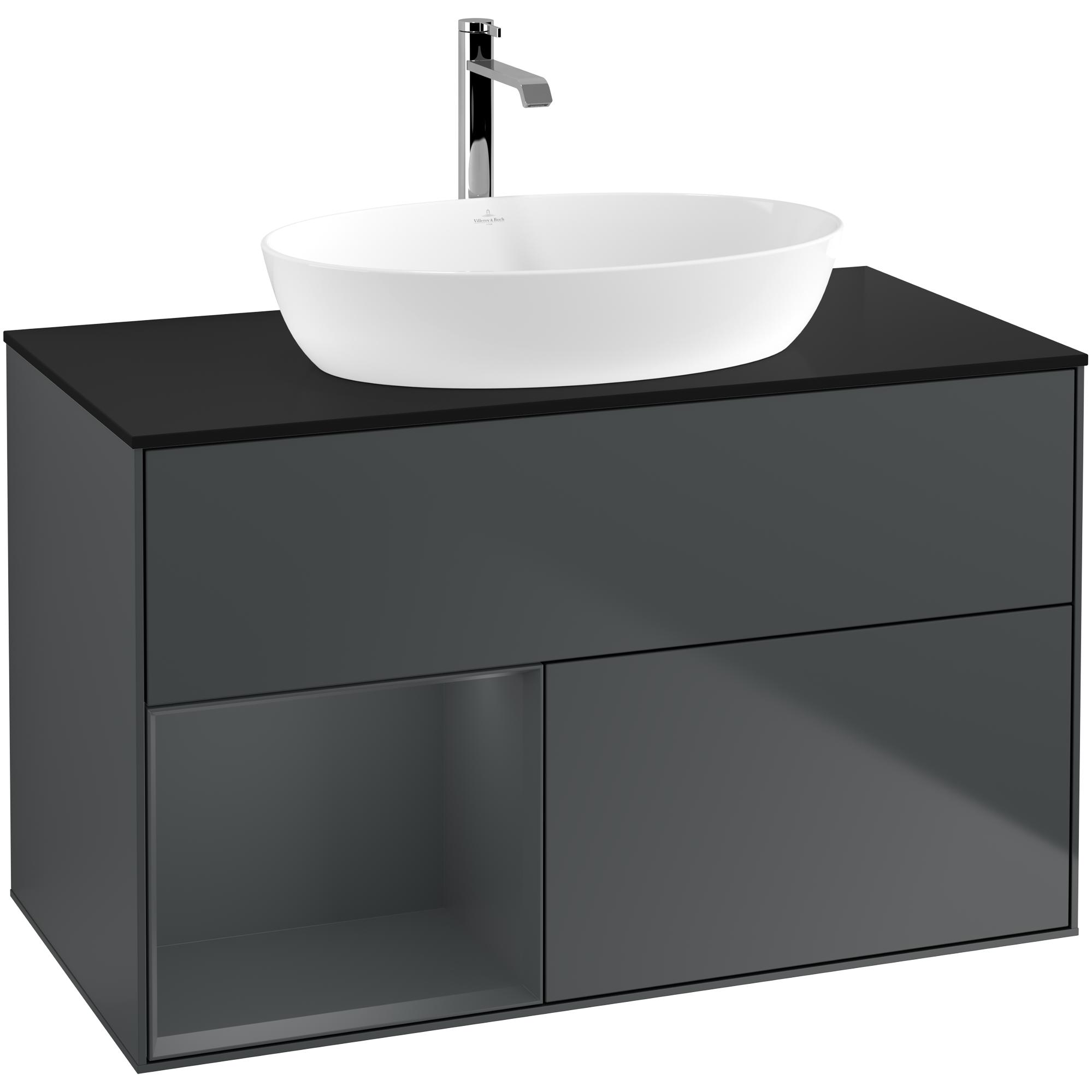 Tvättställsskåp Villeroy & Boch Finion med 2 Lådor Hylla och Bänkskiva för Fristående Tvättställ från Artis & Collaro