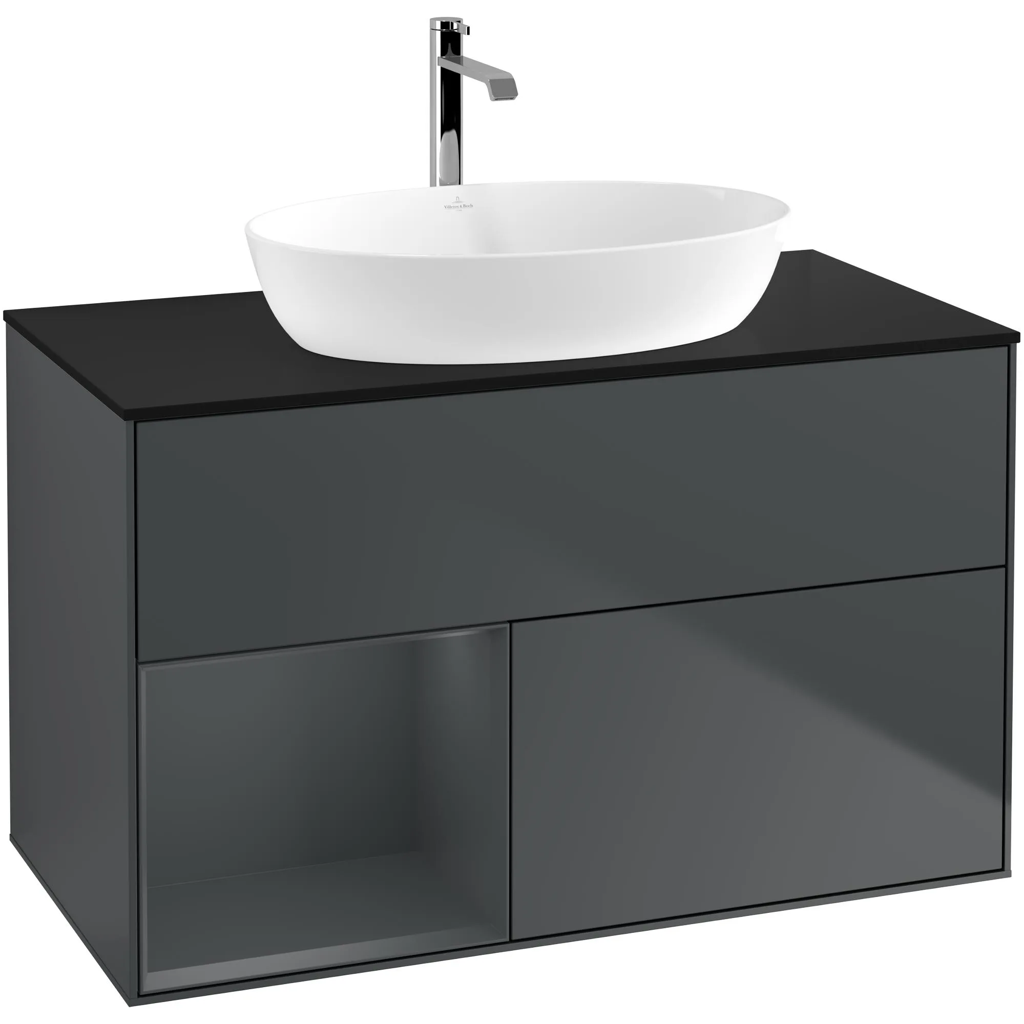 Tvättställsskåp Villeroy & Boch Finion med 2 Lådor Hylla och Bänkskiva för Fristående Tvättställ från Artis & Collaro