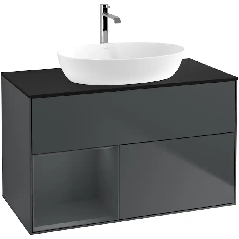 Tvättställsskåp Villeroy & Boch Finion med 2 Lådor Hylla och Bänkskiva för Fristående Tvättställ från Artis & Collaro