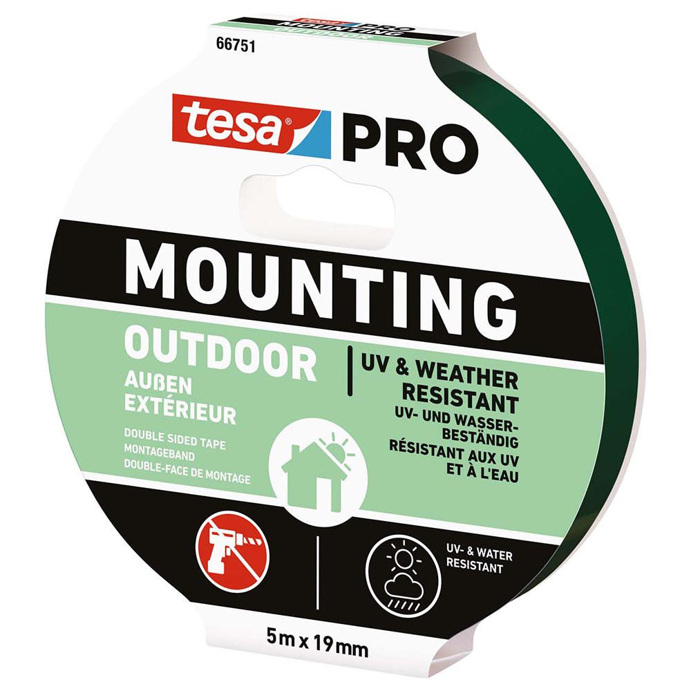 Monteringstejp Tesa Pro Utomhus 19 mm