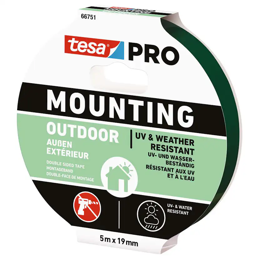 Monteringstejp Tesa Pro Utomhus 19 mm