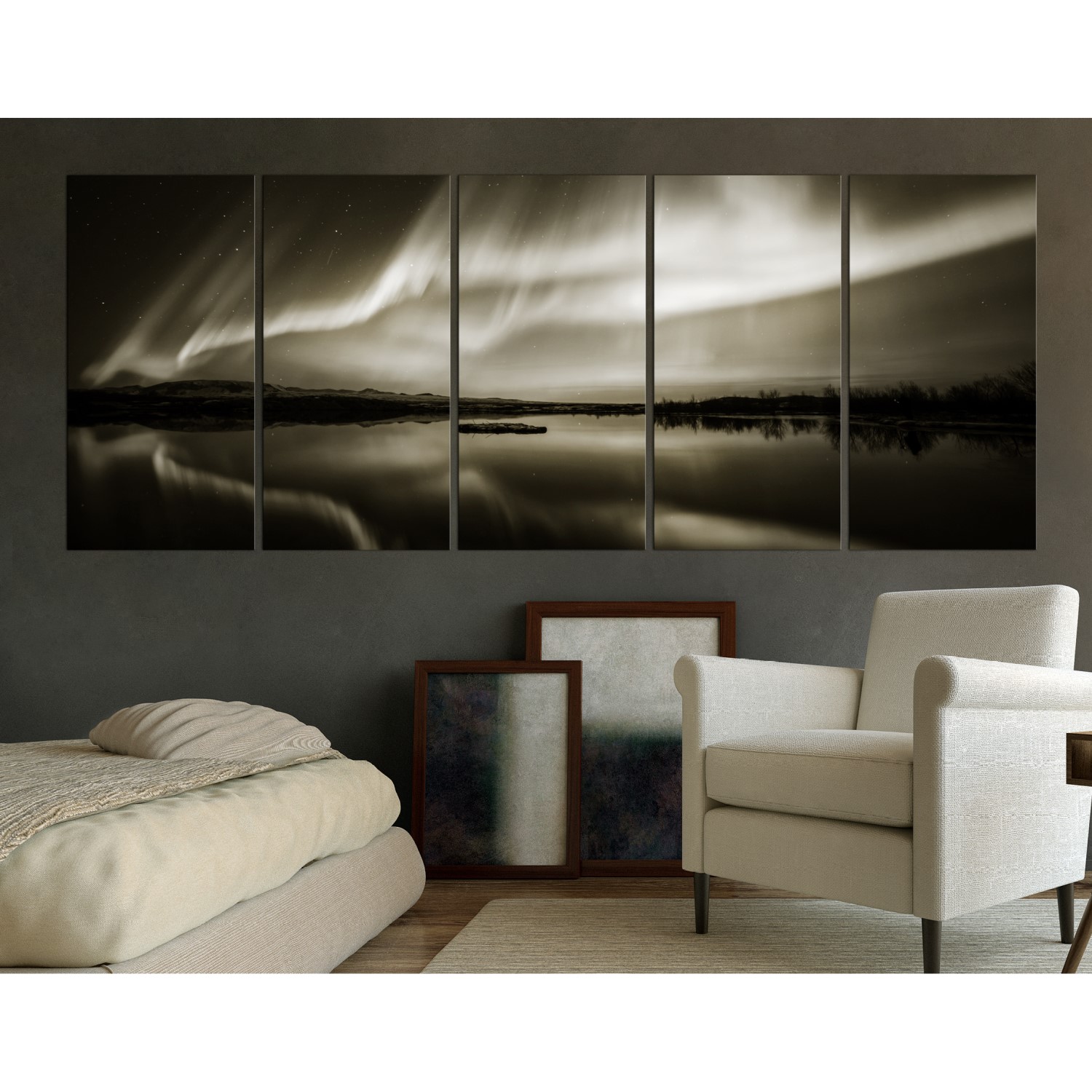 Tavla Arkiio Lake In Sepia I